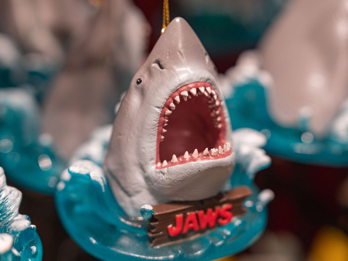 Jaws attraction themed Christmas tree ornament