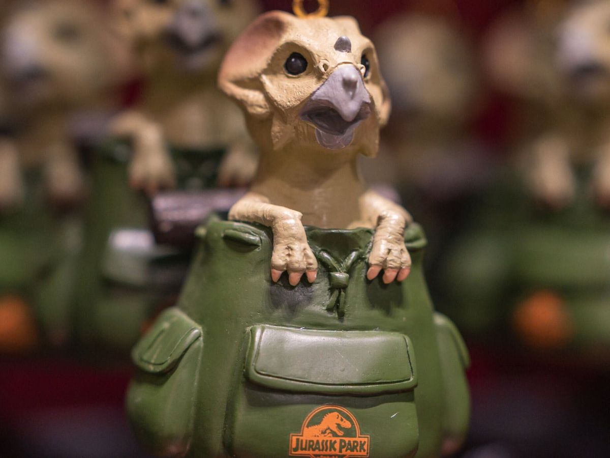 Jurassic Park themed Christmas tree ornament
