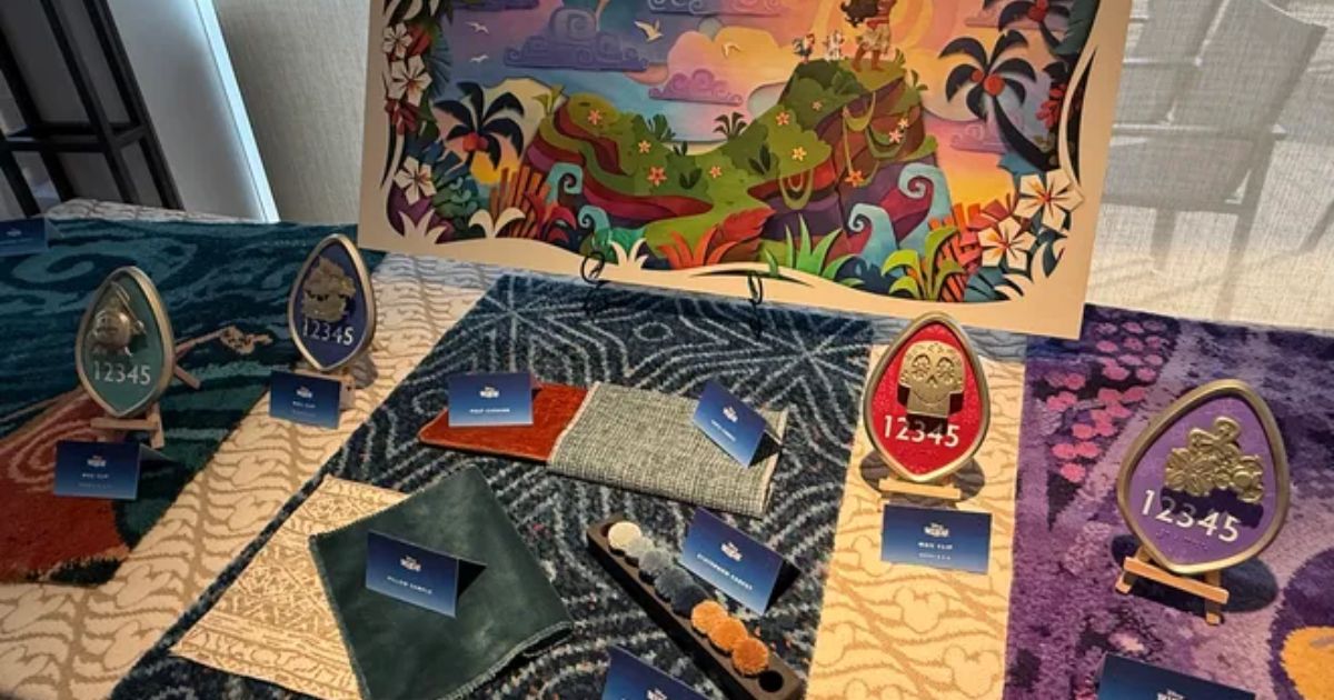 Themed art and decor touches inside a Disney Believe stateroom
