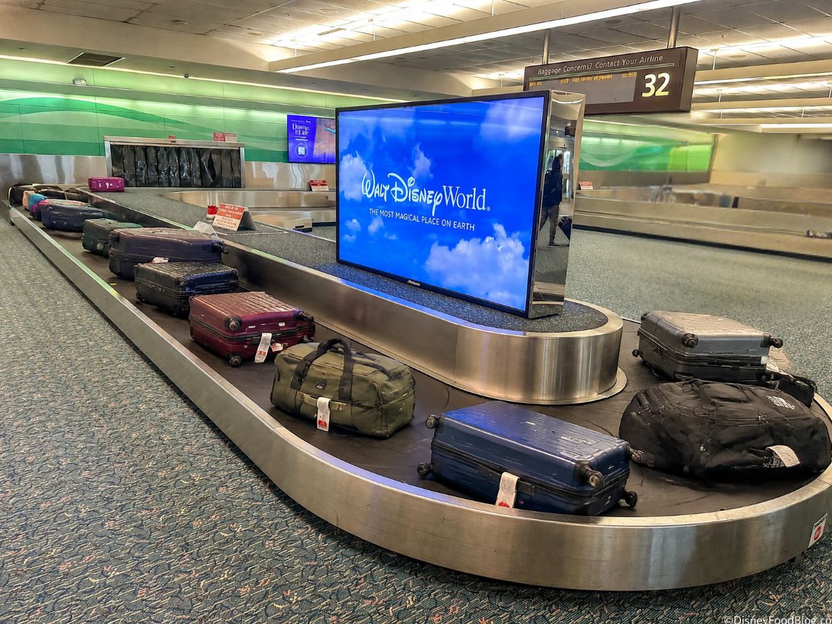 A view of the baggage transit logistics connecting Orlando International Airport and Walt Disney World