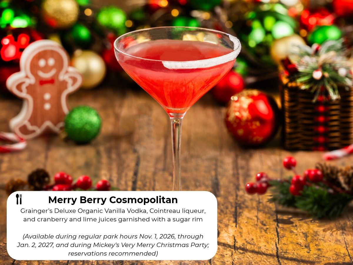 Merry Berry Cosmopolitan cocktail with a sugar rim