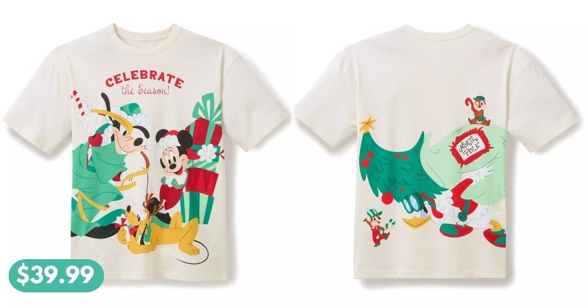 Mickey Mouse and Friends Holiday T-Shirt for Adults
