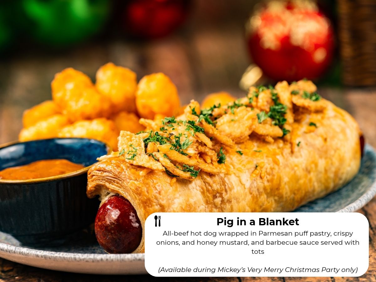 Pig in a Blanket wrapped in Parmesan puff pastry