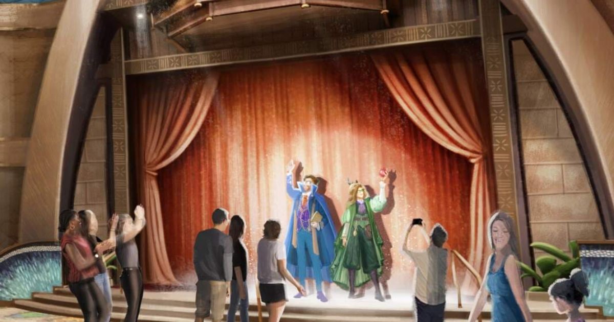 Percival and Professor Philomena performing as the Story Sea-kers