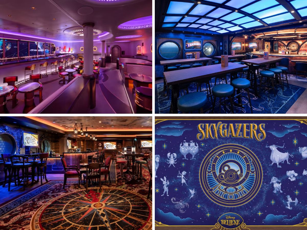 Signature themed pubs across the Disney Wish class ships