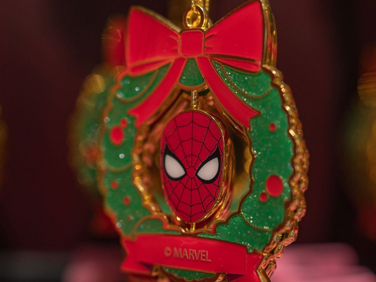Spider-Man Christmas tree ornament from Marvel Super Hero Island
