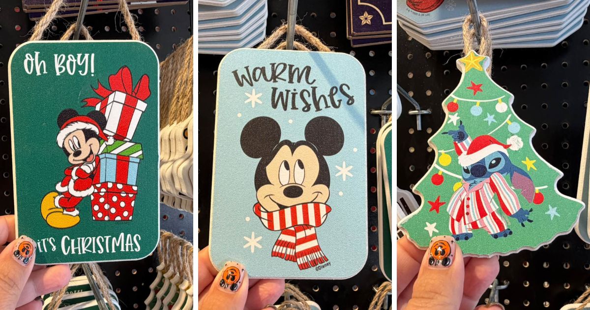 Holiday home decor shelves inside Spirit Christmas in Winter Garden