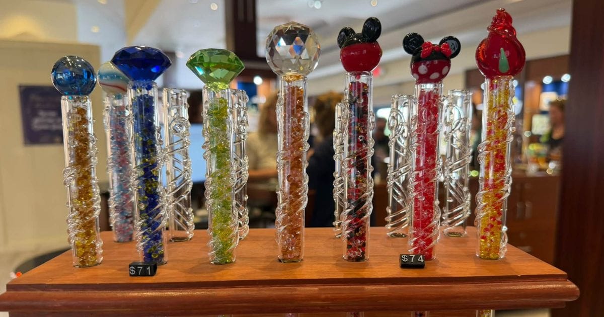 Custom Crystal Wish Keeper wand from Crystal Arts by Arribas Brothers