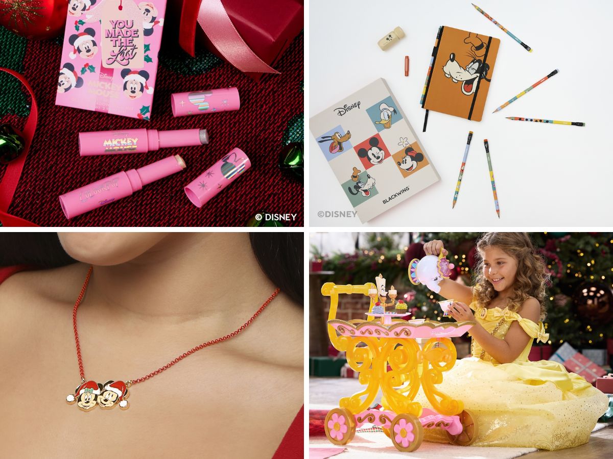 The Mickey Mouse Christmas cosmetics collection from ColourPop alongside other stocking stuffers